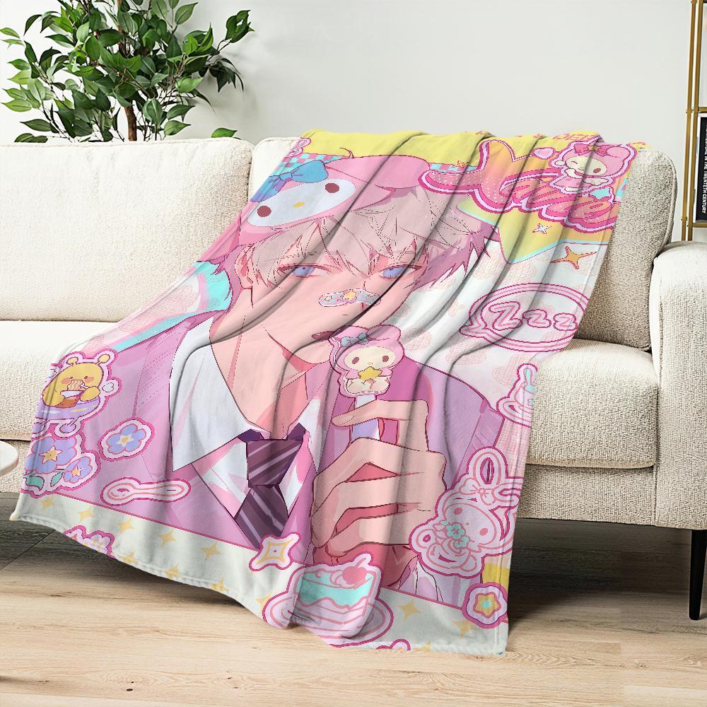 Love and Deepspace Xavier Zayne Macaron Colors warm soft plush blanket for sofa living room office bedroom travel gift Flannel