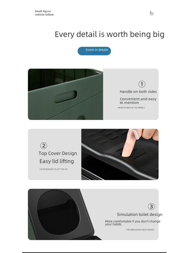 Toaletă Portabilă Pliabilă Inodoră pentru Camping, Autocălătorie și Urgențe - Potrivită pentru Adulți și Copii