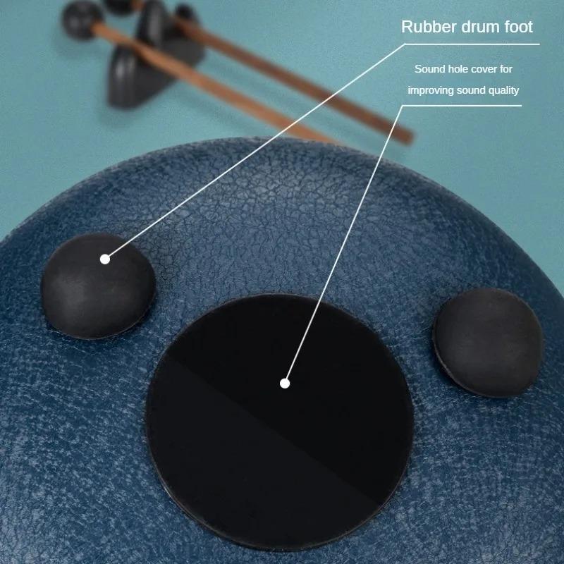 8 Inch 11 Note Steel Drum Professional Percussion Instruments Portable Meditation Sound Therapy Accessories Tongue Drums