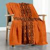 Ethnic Tribal Patterns Personalized Name Blanket Throw Customizable Blanket Ultra-Soft Great for Picnics Office Chair Sofa Nap Four Seasons Universal
