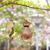 Bird Raising Tool Cute Bird Feeder Squirrel-proof Cat-Shaped Parrot Feeding Station Large Capacity Durable Bird Water Bowl Tree