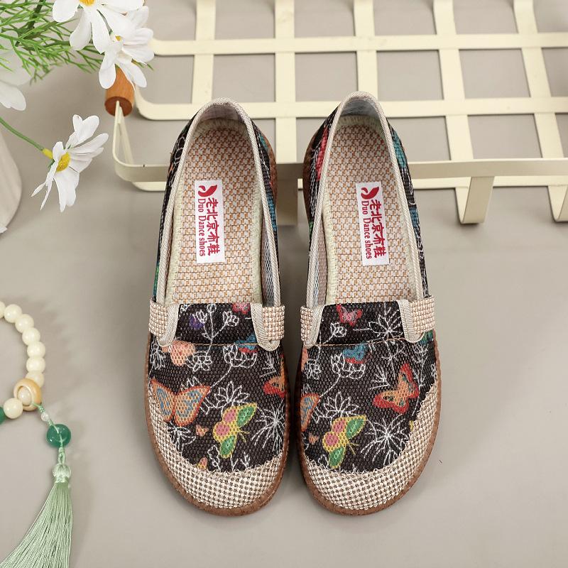 

Новая тканевая обувь женская обувь нескользящая мягкая подошва с мелким вырезом для среднего и пожилого возраста сетчатая обувь повседневная обувь 35