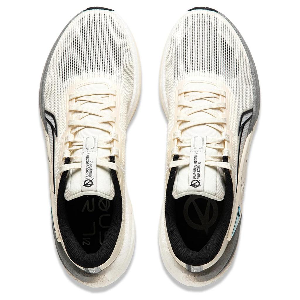 Li Ning Lijun 7 V2 Laufschuhe Herren Sneaker Beige Schwarz ARZU003-14