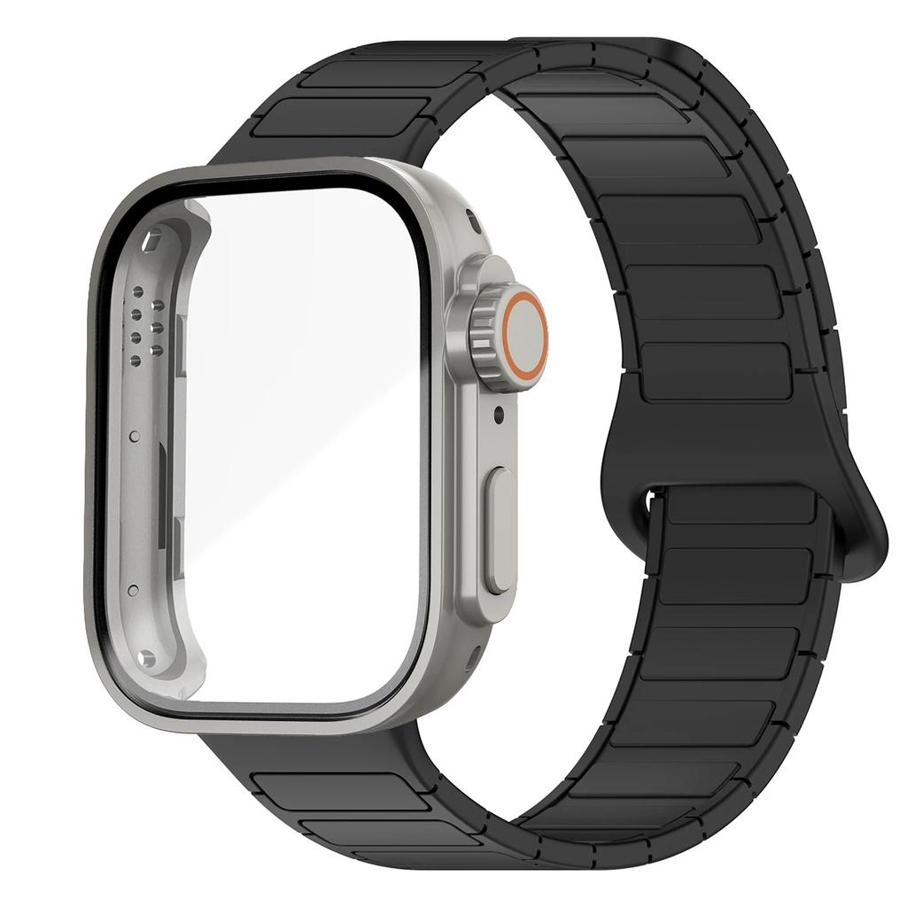 Case+Magnetic Sport Band for Huawei Watch Fit 3 Bracelet Anti Sweat Soft Silicone Wristband Breathable Dual Color Strap