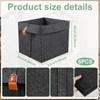 6Pcs Storage Cubes Closet Clothes Shoes Storage Containers Foldable Felt Fabric Cube Storage Bins Toy Cube Baskets Saves Space