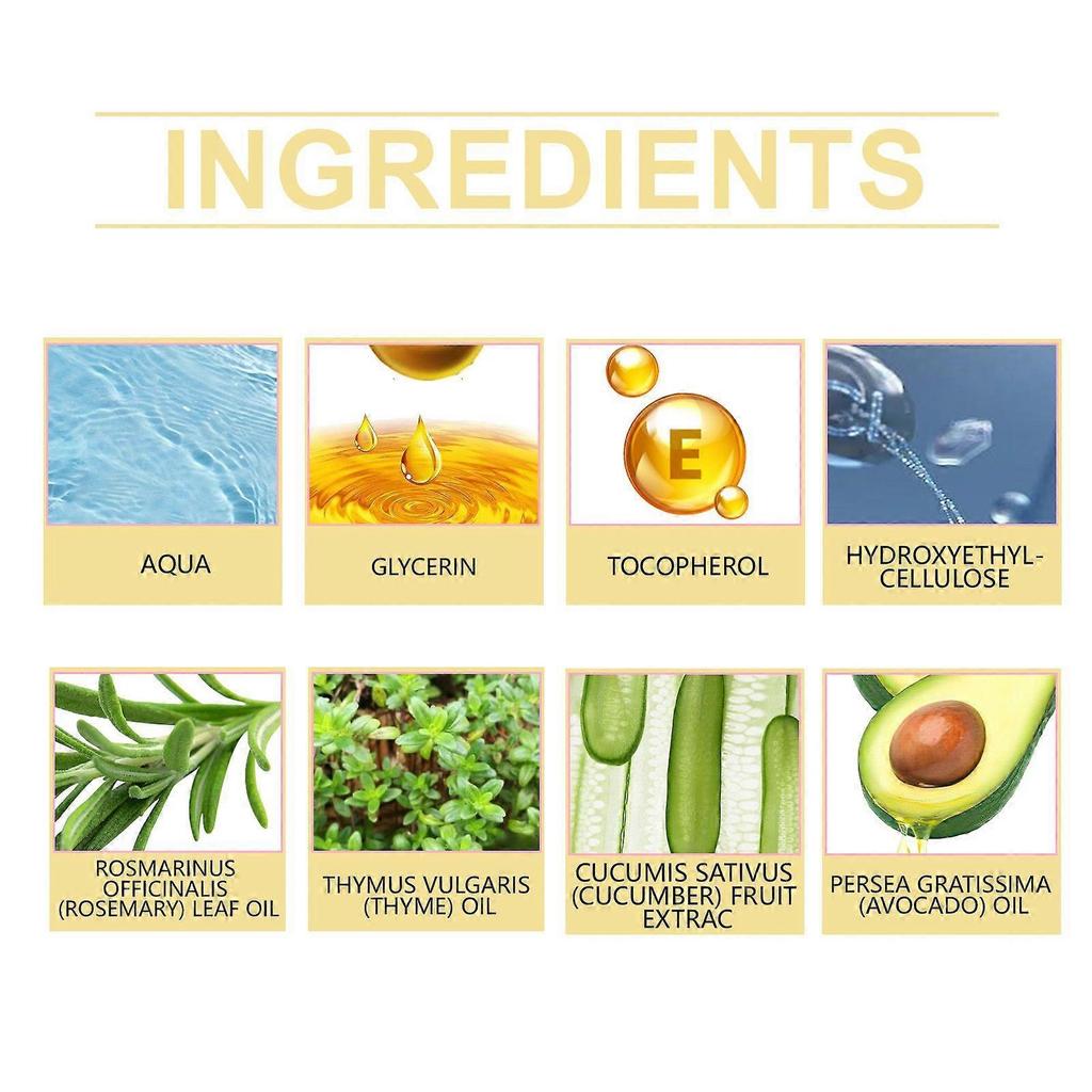 Hoegoa Rosemary Pre-Shampoo Oil, Nourishes The Scalp, Makes Hair Smooth And Lustrous, And Is A Nourishing Hair Oil