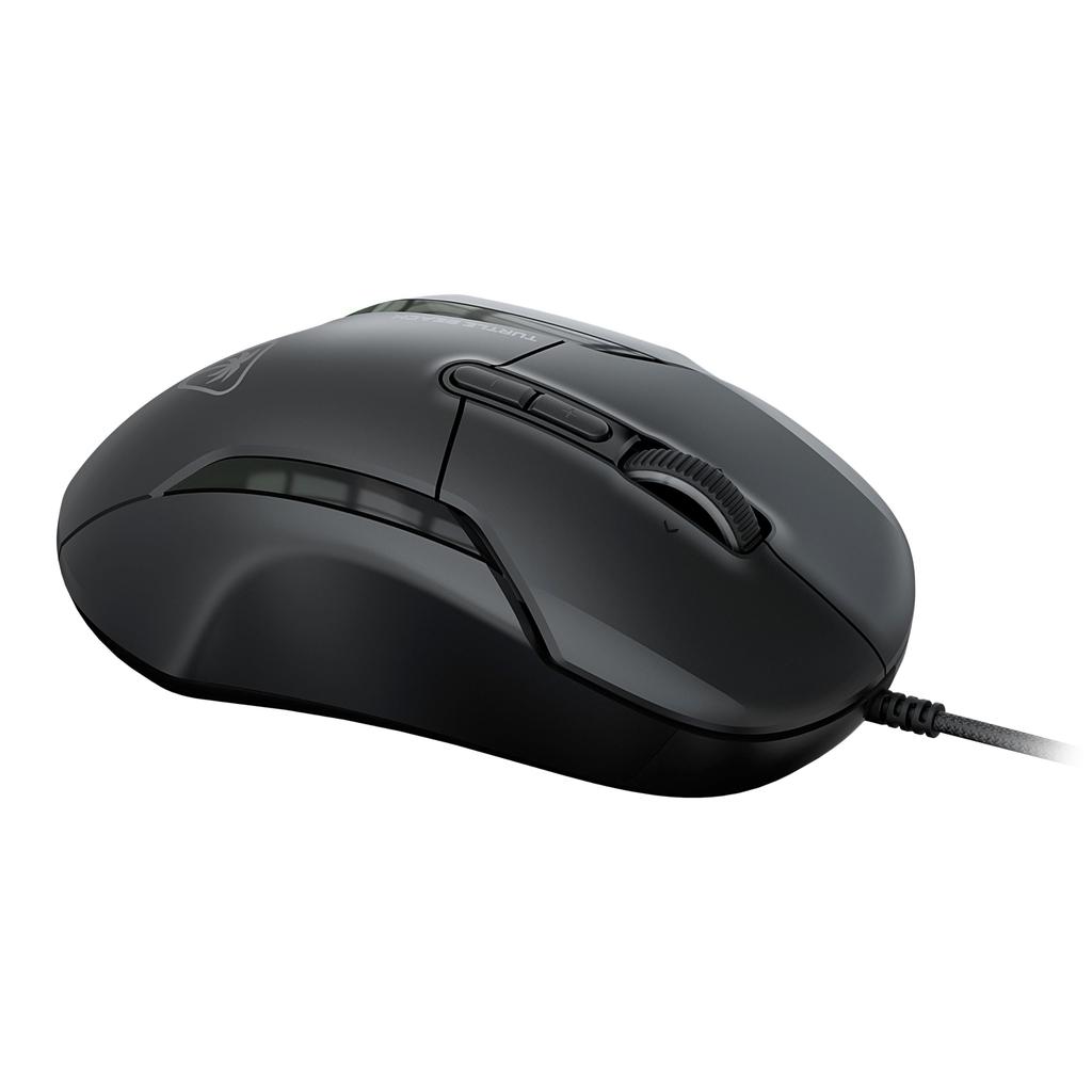 TURTLE BEACH Kone II Black Gaming Wired 26K DPI 650 for Macro Claw Ergonomic Design Warranty Mouse, Multi-Button, USB, Sensor, IPS, MMO/RTS, Function,