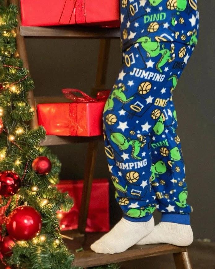 Kids’ Winter Pajamas (Boys) – Colorful Print & Cozy Fleece Fabric, Winter, 6076-028-4 HC