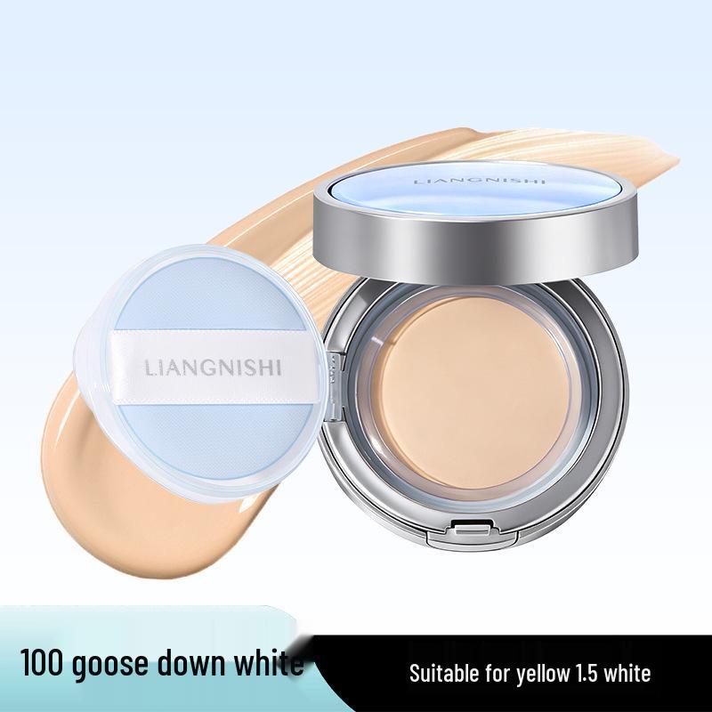 Liang Ni Shi Hydrating Concealing Foundation Cream: Moisturizing, Oil-Control, Natural Look, Clear Finish.