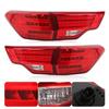 4pcs LED Taillights Integration Back Brake Reverse Lamp Red Lens Replacement for Highlander 2015‑2020