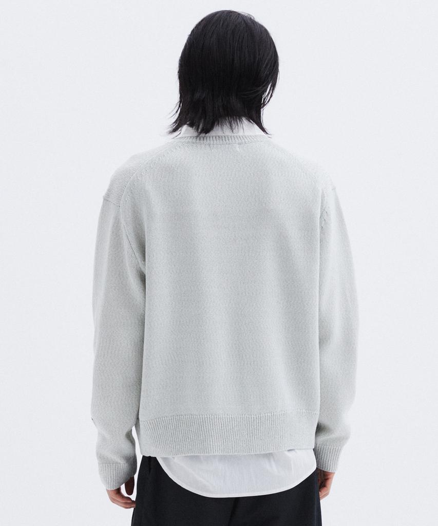 Leumadeu Stand Round Cardigan - Light Grey