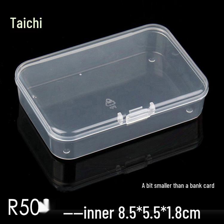 Rectangular Transparent Plastic Storage Box for Accessories and Screws