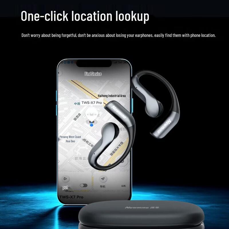 Newmine TWS-X7 Pro AI Open-Ear Sport Earbuds