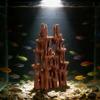 Fake Rock Mountain Aquarium Fish Tank Rock Decoration Aquarium Mountain View Stone Rock Formation Artificial Fish Tank Ornament