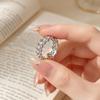 New 2026 Vintage Zirconium Open Index Finger Ring for Women - Light Luxury Summer Style