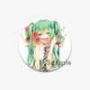 32/44/58mm Cute Cartoon Figure Miku Brooches Cosplay Singer Exquisit Badge for Collar Backpack Hat Accessory Handmade Pin Gift