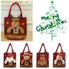 Christmas Tote Bags  Santa Snowman Fawn Gift Bags Children Gift Bags Candy Bags