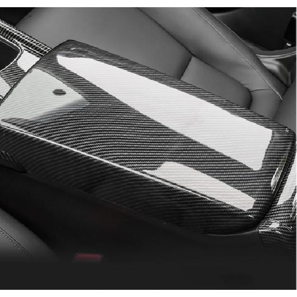 Carbon Fiber Central Storage Box Decor Cover 1pc For Honda Civic -2025