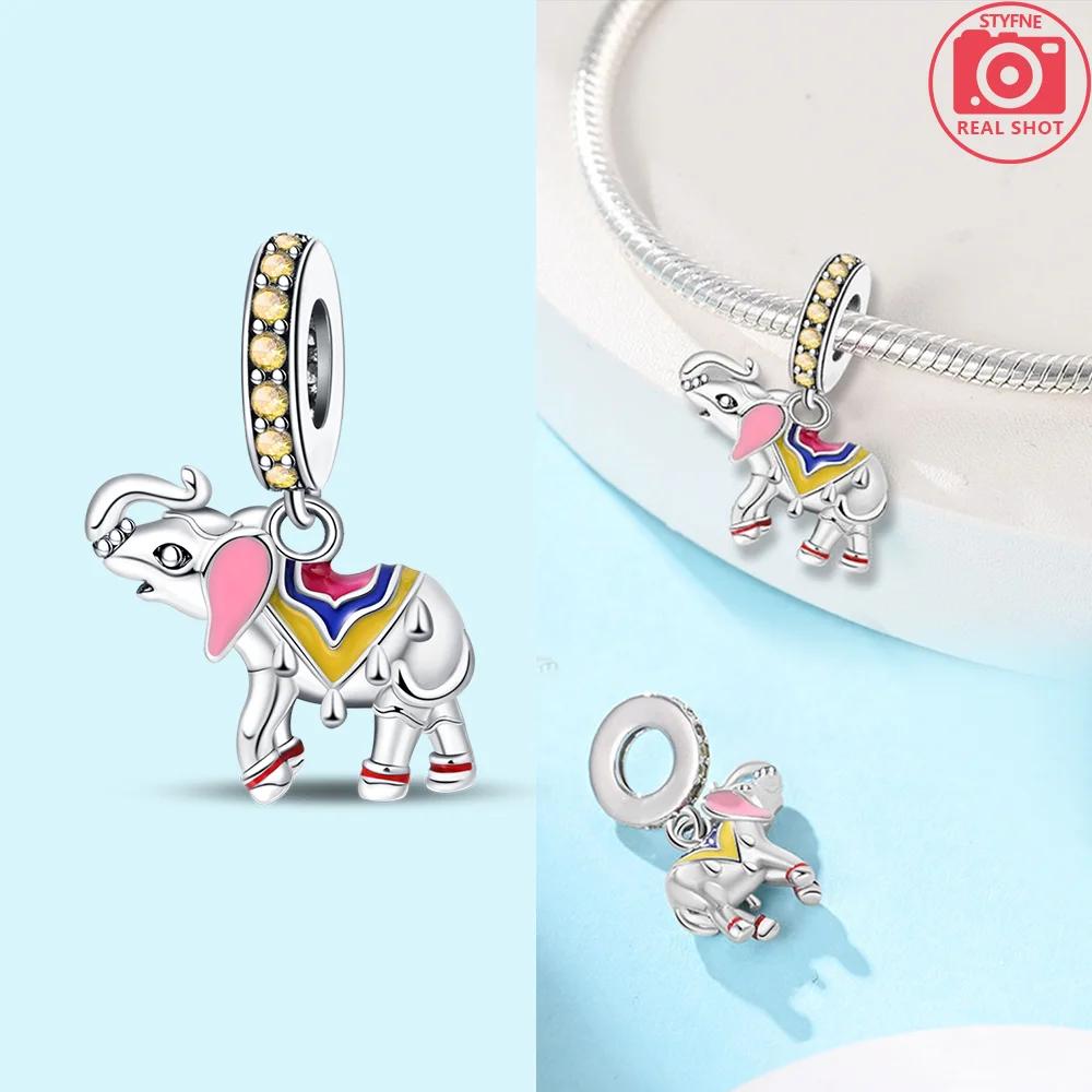 Original Marine Animals Blue Fish Pink Octopus Charms Beads Copper Fit Bracelet Jewelry Women'S Accessory Diy Gift