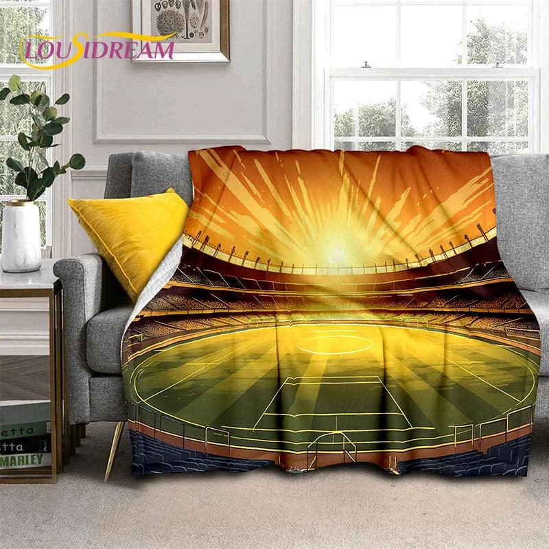 29 Stil Futbol Sahası Futbol Spor Karikatür Yumuşak Battaniye, Ev Yatak Odası Yatak Kanepe Seyahat Örtüsü Çocuk Hediyesi için Yumuşak Atma Battaniye