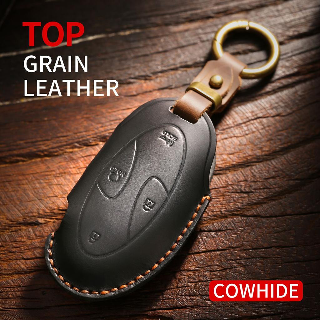 Retro Leather For Hyundai Kona Ev Grandeur Gn7 Ioniq 6 Car Key Case Cover 5 7 Button Key Protect Shel Lfob Accessories
