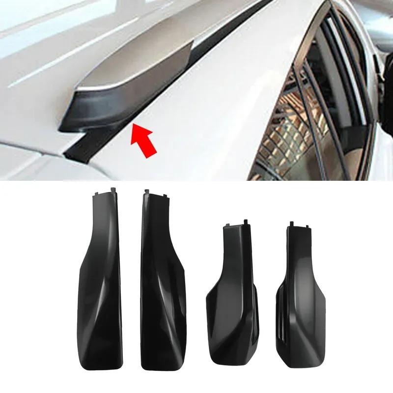 A Set Of Black Roof Rack Cover Rail End Shell Cover Replacement Plastic For Toyota For RAV4 XA20 2001 2002 2003 2004 2005