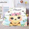Manta Personalizada Manta com Nome Personalizado Bebê Menina Menino Mantas Manta de Lançar de Flanela Família Personalizada Amigos Crianças Manta Presentes Ferramenta