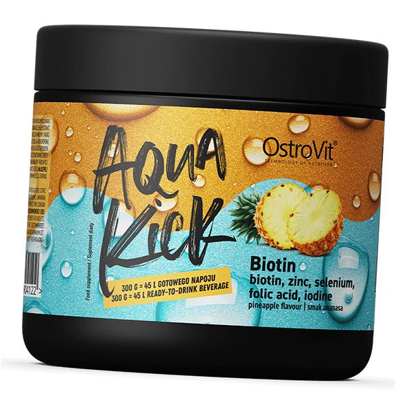 

Біотин комплекс для волосся та нігтів, Aqua Kick Biotin, Ostrovit (36250075) 300g Pineapple