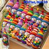 Colorful Snowman Hanging Decorations Wooden 2D Flat Snowman Ornaments Christmas Tree Decorations for Festive Holiday Gift Box Wreath Garland