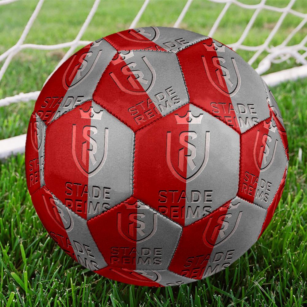 1pc Reims LOGOIndoor Soccer Ball Colorful All Ages Machine Stitched PVC Competition Ready Durable High-Bounce HE3