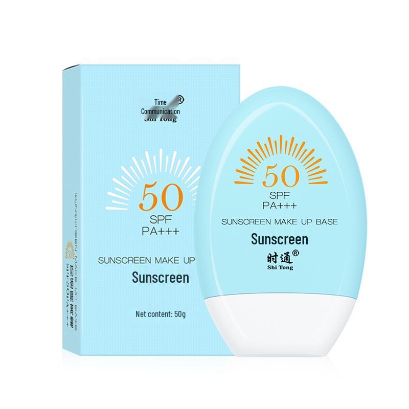 Shitong SPF 50+++ Anti-UV Facial Sunscreen Cream, 50g - National Brand, Bare Face Protection