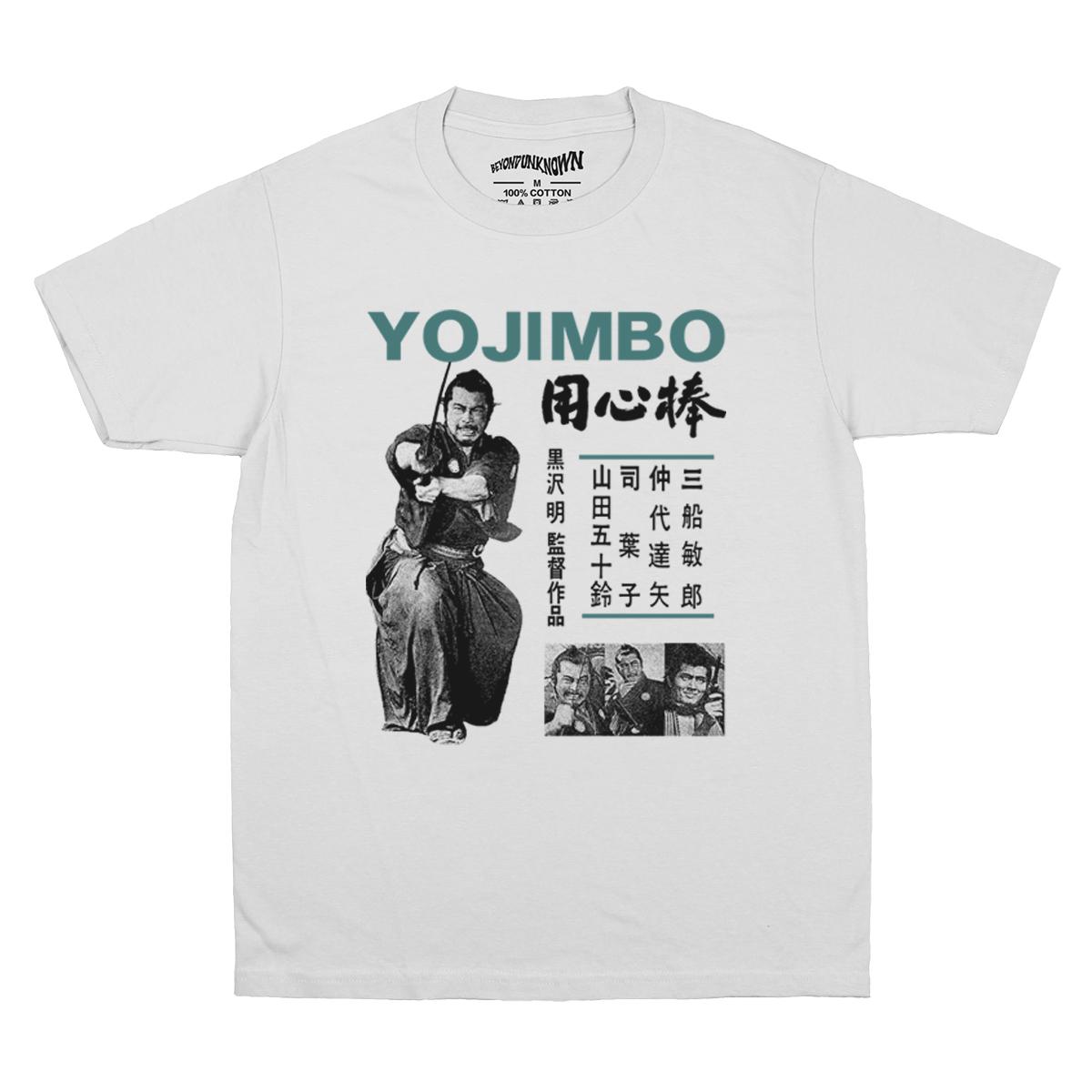 Yojimbo TShirt Japanese Samurai Movie Akira Kurosawa The Sword Unisexs Women Gift Top Loose Short Sleeves Cotton Unisexs Shirt S