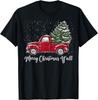 Red Truck Christmas Shirt - Merry Christmas Yall T-Shirt