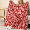 Soft Flannel Blanket, Ocean Shell Coral Design, Skin-Friendly, Ideal for Sofa Nap, Bedroom, Dorm, Christmas & Halloween