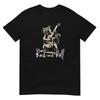 T-shirt Gatto Suonatore di Chitarra Tee Amante dei Gatti Gattini T-shirt per Animali Domestici Design Unisex T-shirt Unisex