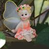 4Pcs/Set Fairy Garden DIY Flower Angels Ornament Miniature Decor Resin Figurines