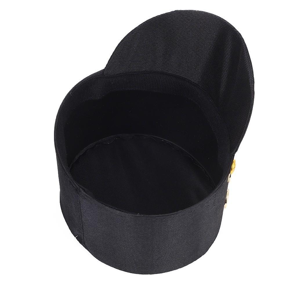 Wide Brim Hat-nutcrackers Breathable Cosplay Show Drum Major Master Hats Gold Trim Strips Soldier Top Cap