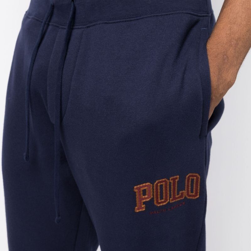 Polo Ralph Lauren Letter Logo Embroidered Drawstring Casual Pants Men pants Navy-Blue 710917889-002