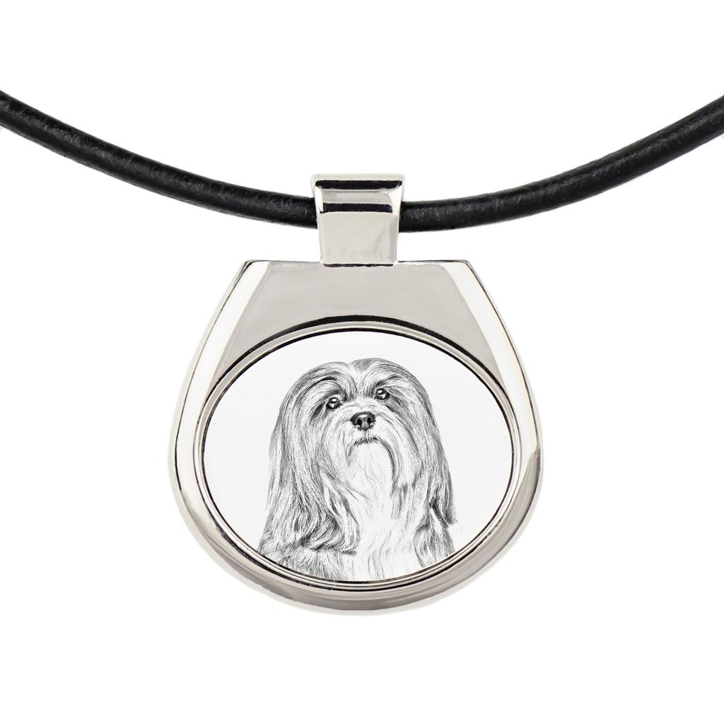 Lhasa Apso – Dog necklace, personalized pendant with a photo | Art-Dog