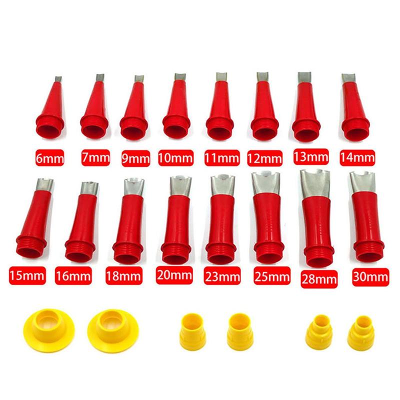 Caulking Nozzle Stainless Steel Caulk Nozzle Applicators with Bases Caulking Finisher Sealant FinishingTool For Kitchen Bathroom
