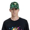 St Patrick's Day Irish Leaf Clovers Print Baseball Cap Unisex Adjustable Baseball Cap Outdoor Sun Visor Caps for Men Women