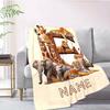 Animal Customize Your Name Blanket Warm Comfortable And Soft Blankets Are Suitable For Home Lunch Break Blanket Office Sofa Sofa Gift To Relatives And