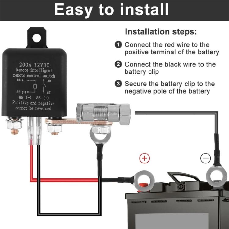 Battery Shut Off Switch Isolator 12V 200A Universal Car Battery Switch