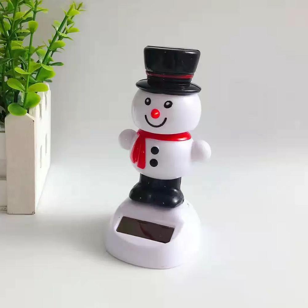 NOUĂ Seria de Crăciun Ornament de mașină pentru păpușă solară legănată Moș Crăciun, om de zăpadă, elan, decorație de birou pentru păpușă solară.