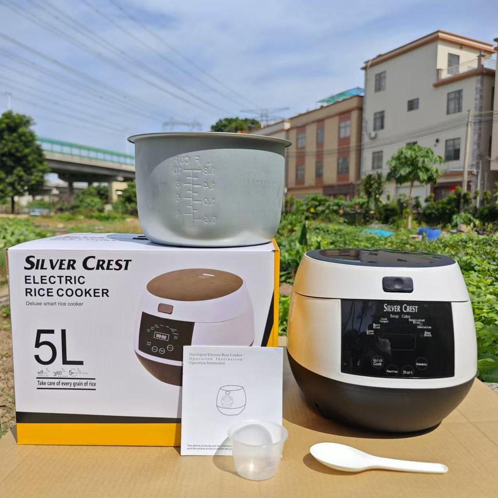 Cross-Border Smart Touch 5L Rice Cooker: Multi-Function, Large Capacity, with Timer