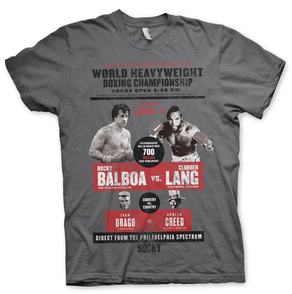 Rocky World Heavyweight Post Official Mens T-Shirt