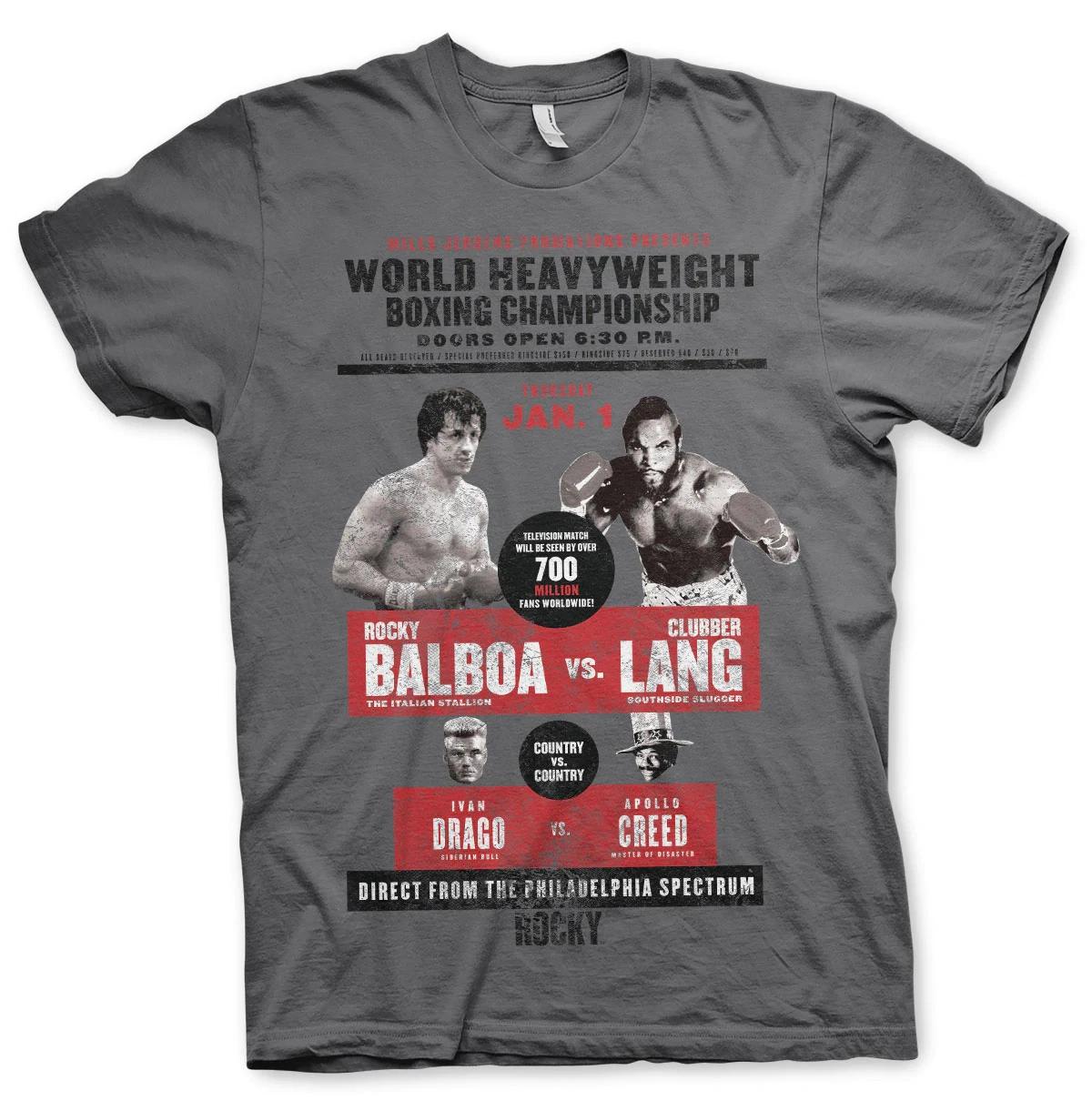 Rocky World Heavyweight Post Official Mens T-Shirt 4XL