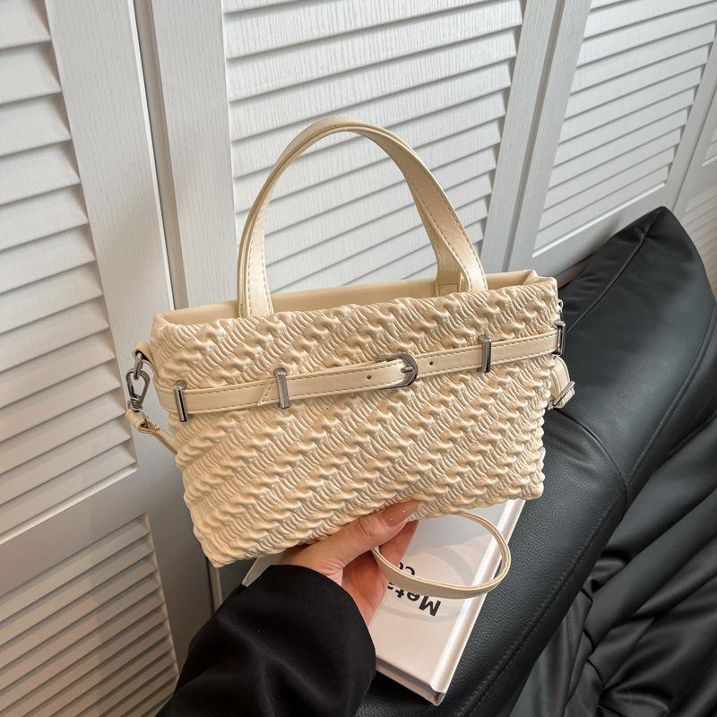 

Популярные сумки женские новые осенне-зимние нишевые сумки-мессенджеры повседневные портативные сумки-ведра белый