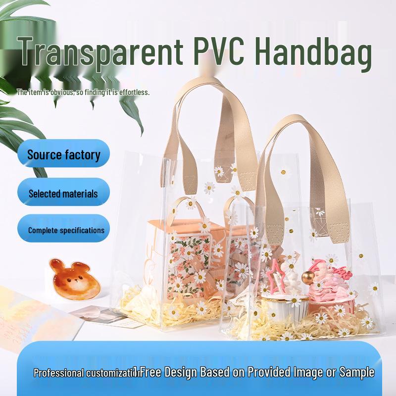 Clear PVC Tote: Influencer Gift, Wedding Candy, Souvenir Bag