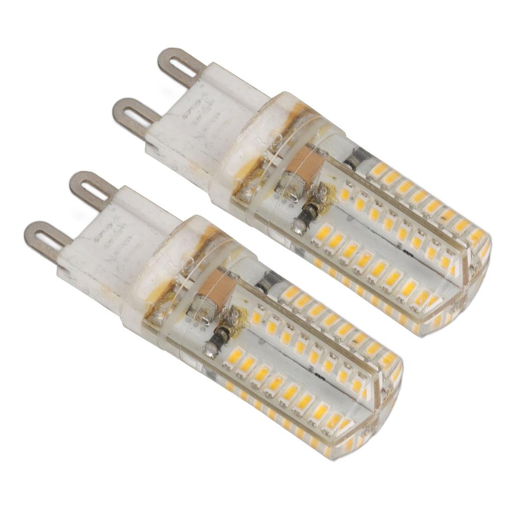 2pcs G9 LED Bulbs Professional 64LEDs High Brightness Ceramics Light Bulbs for Chandelier Lighting